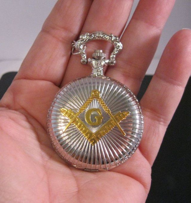 YOUR MASSONIC POCKET WATCH WITH A PHOTOGRAPH